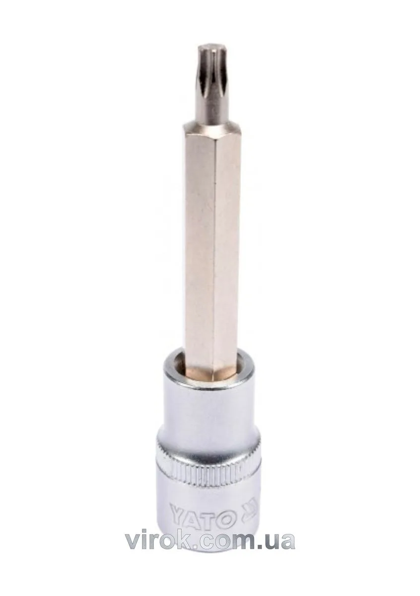 Головка торцева квадрат 1/2 "TORX" подовжена Т30, L= 100 мм, YATO