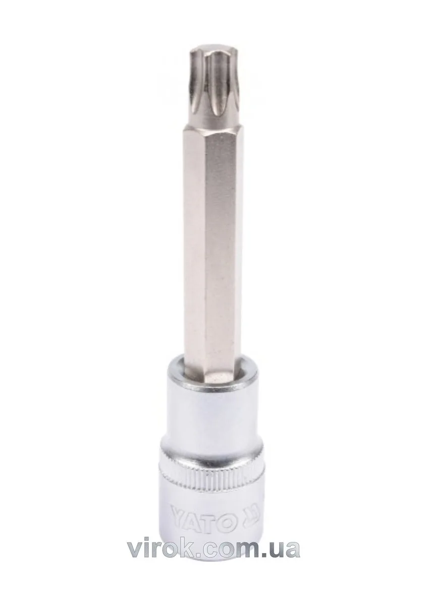 Головка торцева квадрат 1/2 "TORX" подовжена Т50, L= 100 мм, YATO