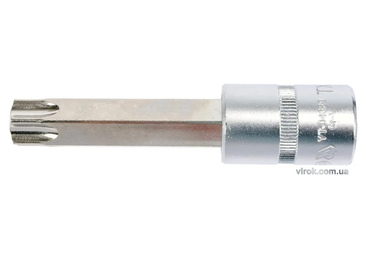 Головка торцева квадрат 1/2 "TORX" подовжена Т70, L= 100 мм, YATO