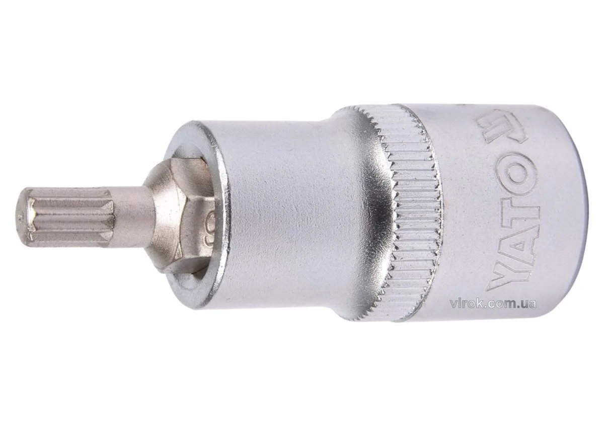 Головка торцева квадрат 1/2 "SPLINE" M6, L= 55 мм, YATO