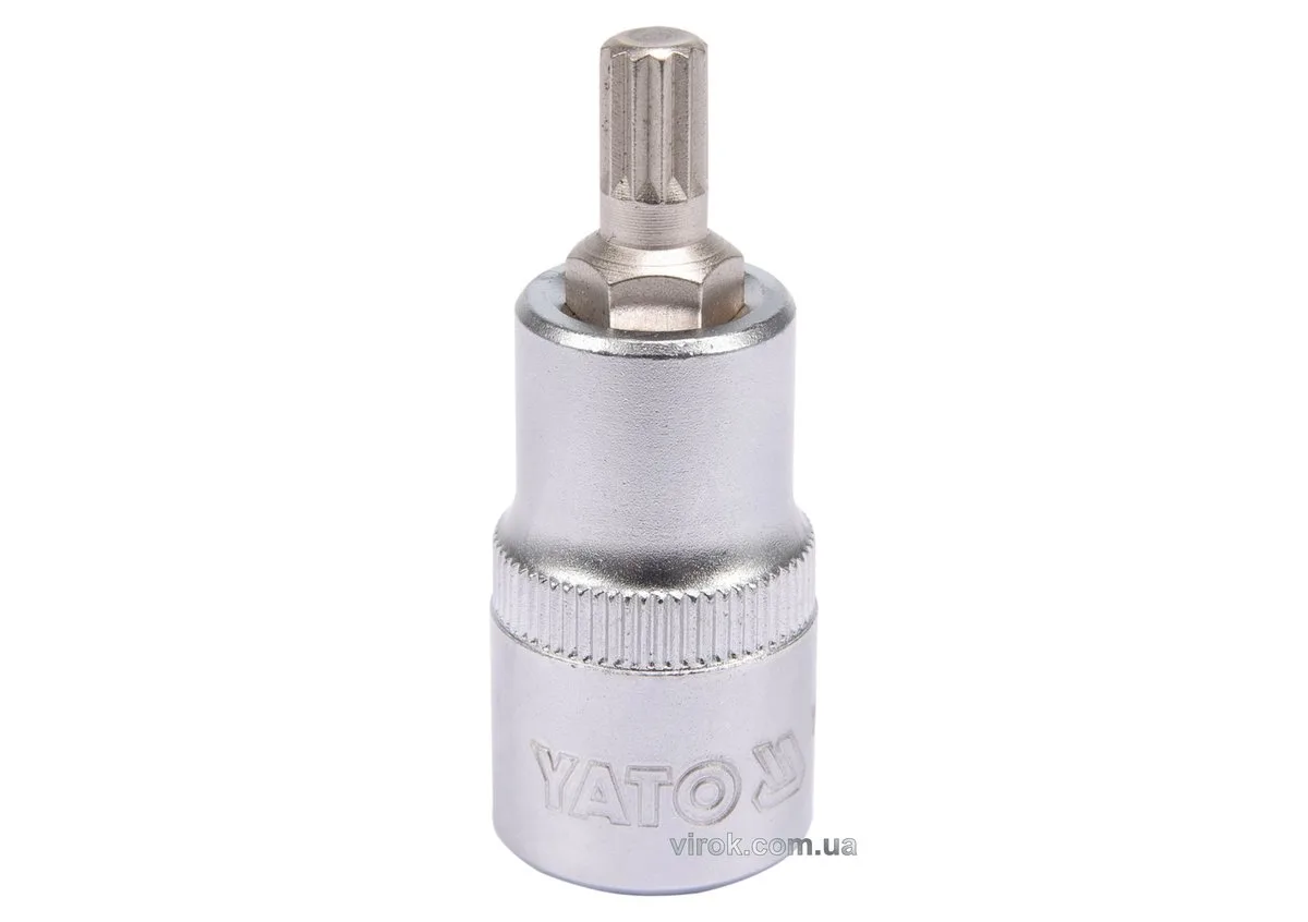 Головка торцева квадрат 1/2 "SPLINE" М8, L= 55 мм, YATO