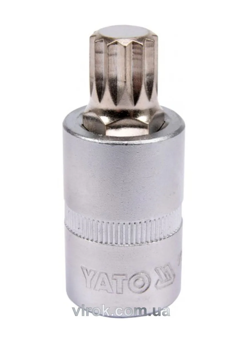 Головка торцева квадрат 1/2 "SPLINE" M14, L= 55 мм, YATO