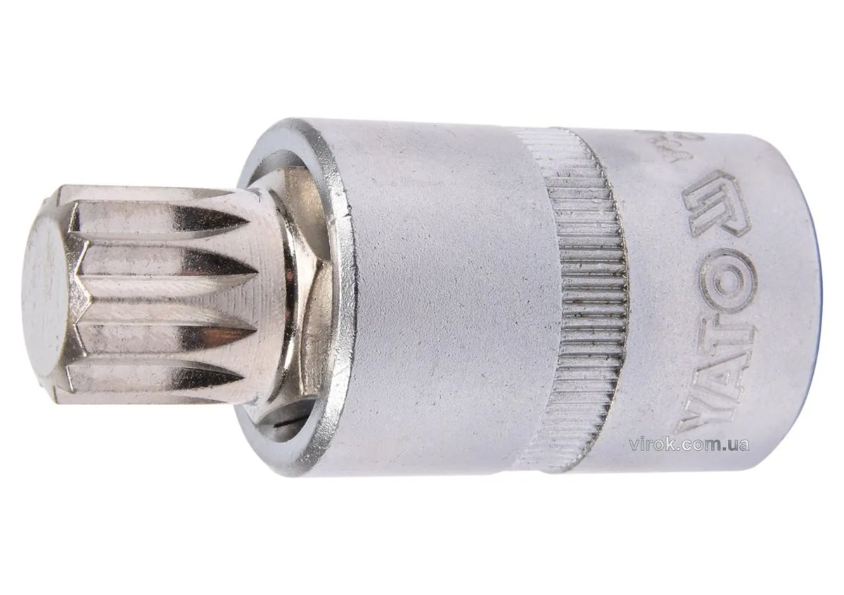 Головка торцева квадрат 1/2 "SPLINE" M16, L= 55 мм, YATO
