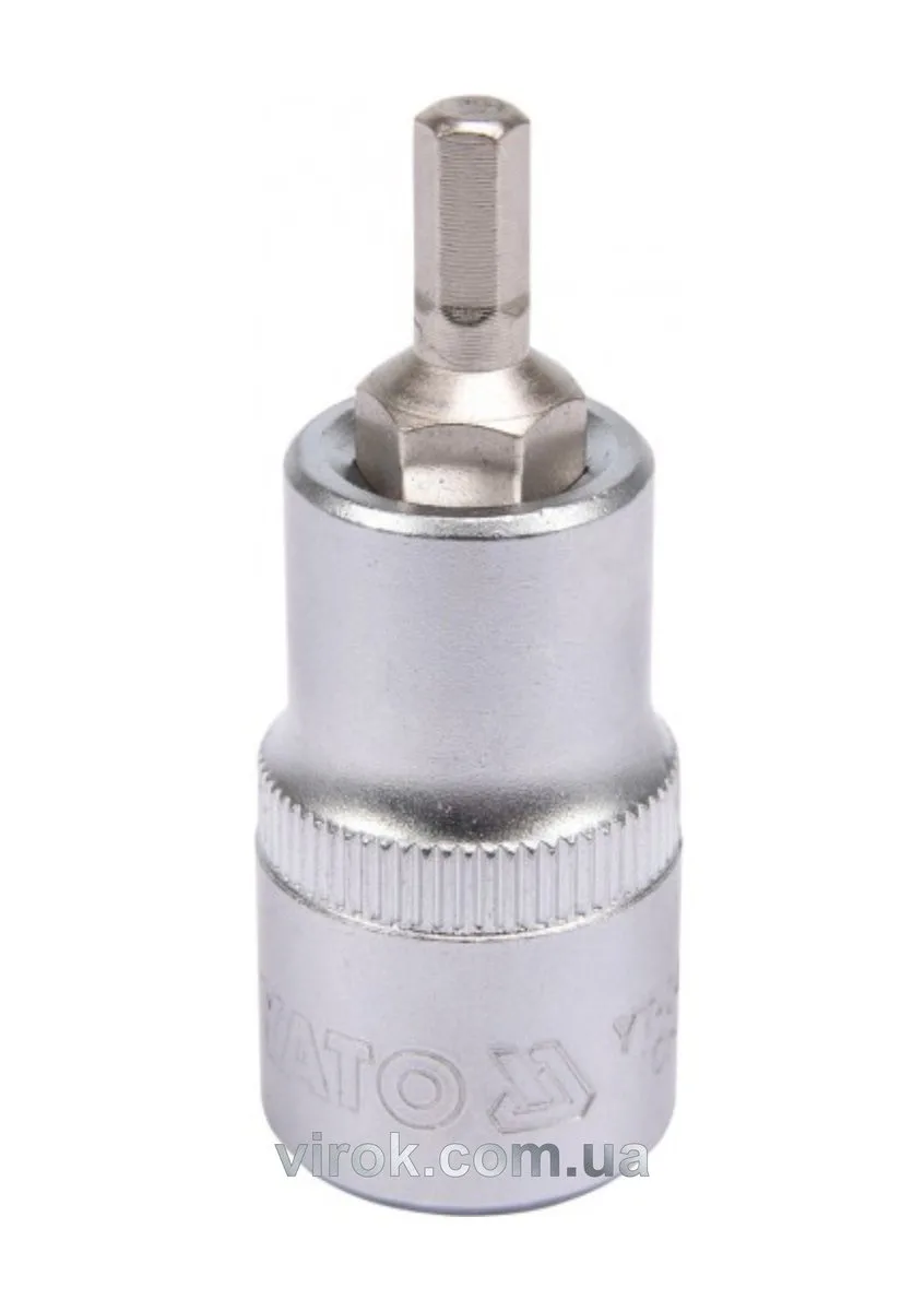 Головка торцева квадрат 1/2 HEX M5, L= 55 мм, YATO