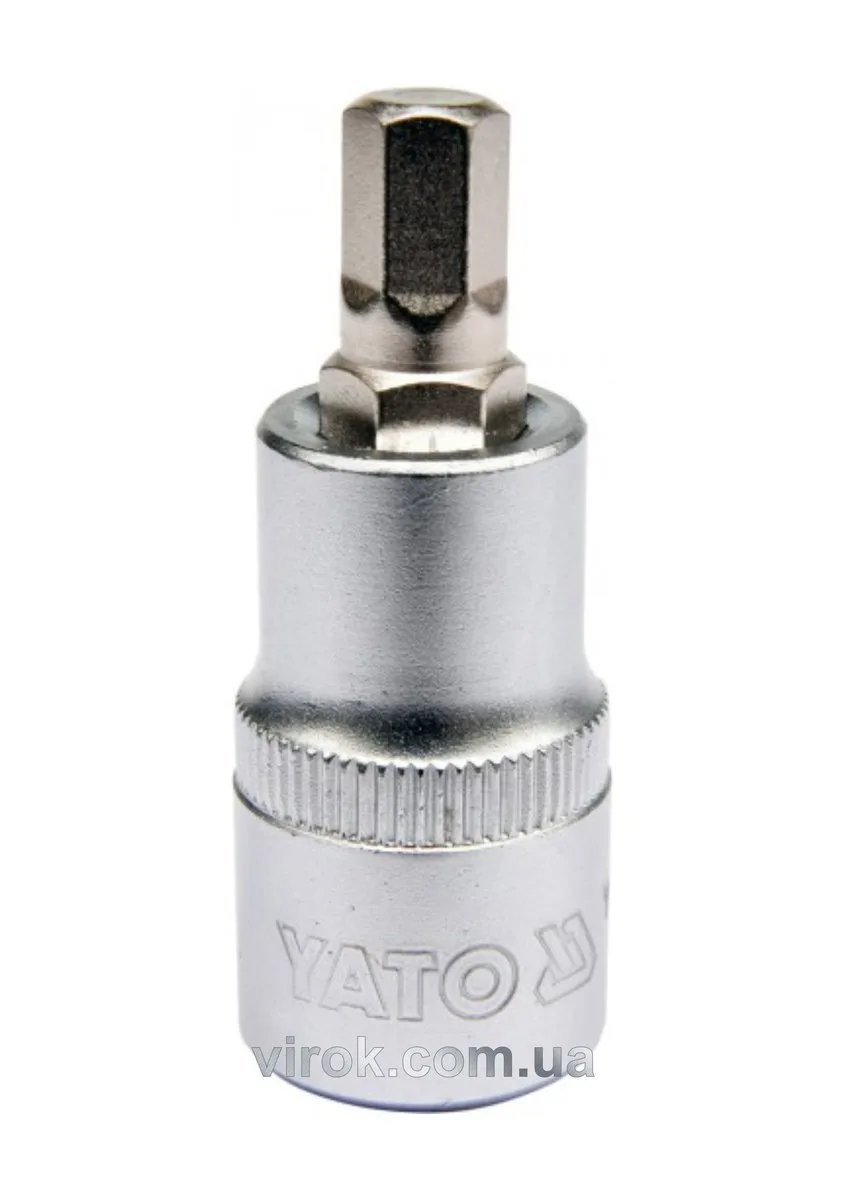 Головка торцева квадрат 1/2 HEX M8, L= 55 мм, YATO