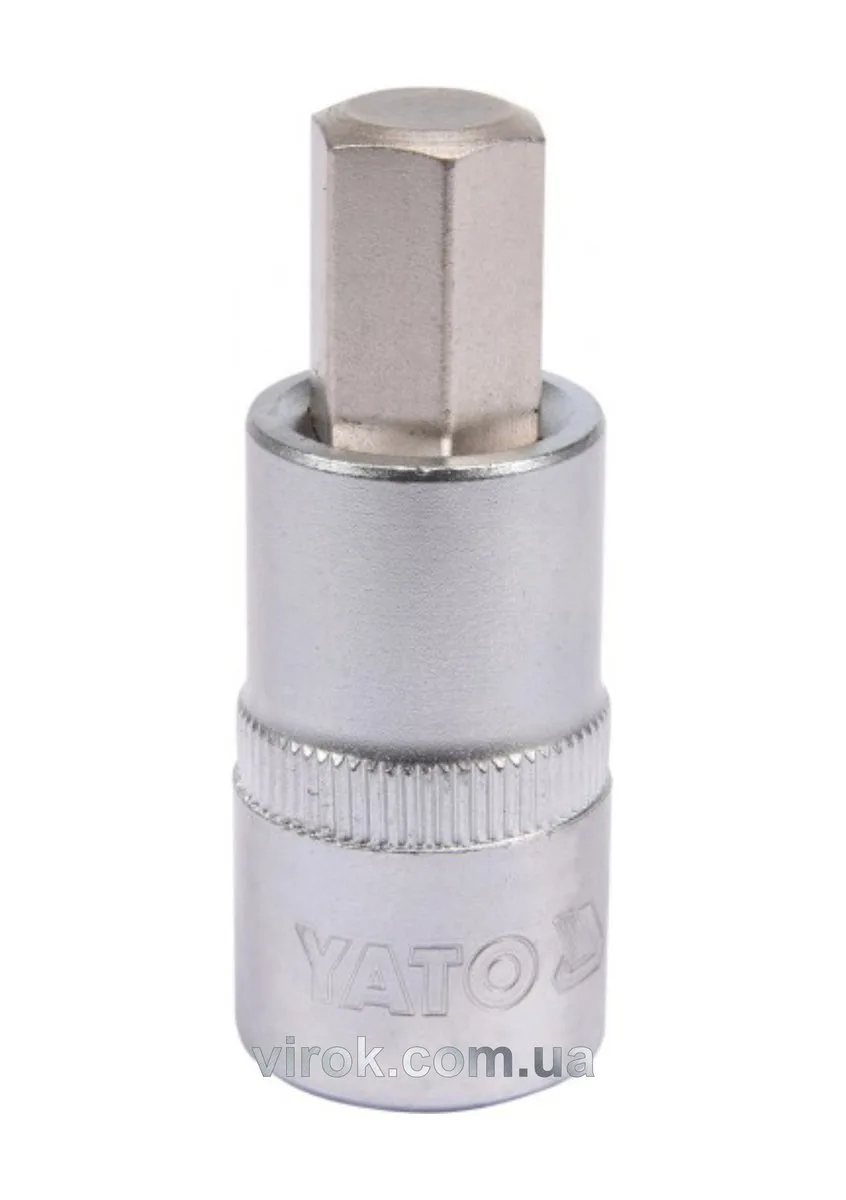Головка торцева квадрат 1/2 HEX M12, L= 55 мм, YATO