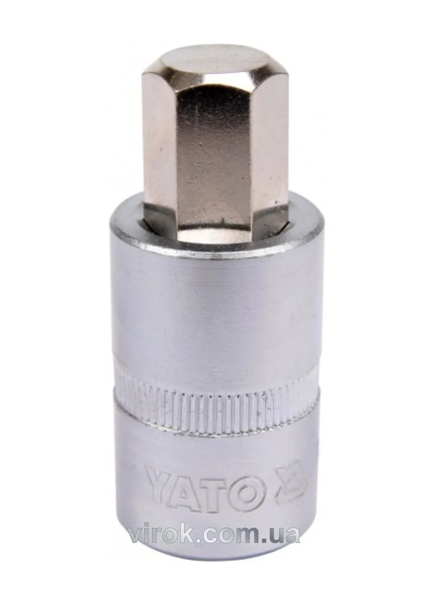 Головка торцева квадрат 1/2 HEX M14, L= 55 мм, YATO