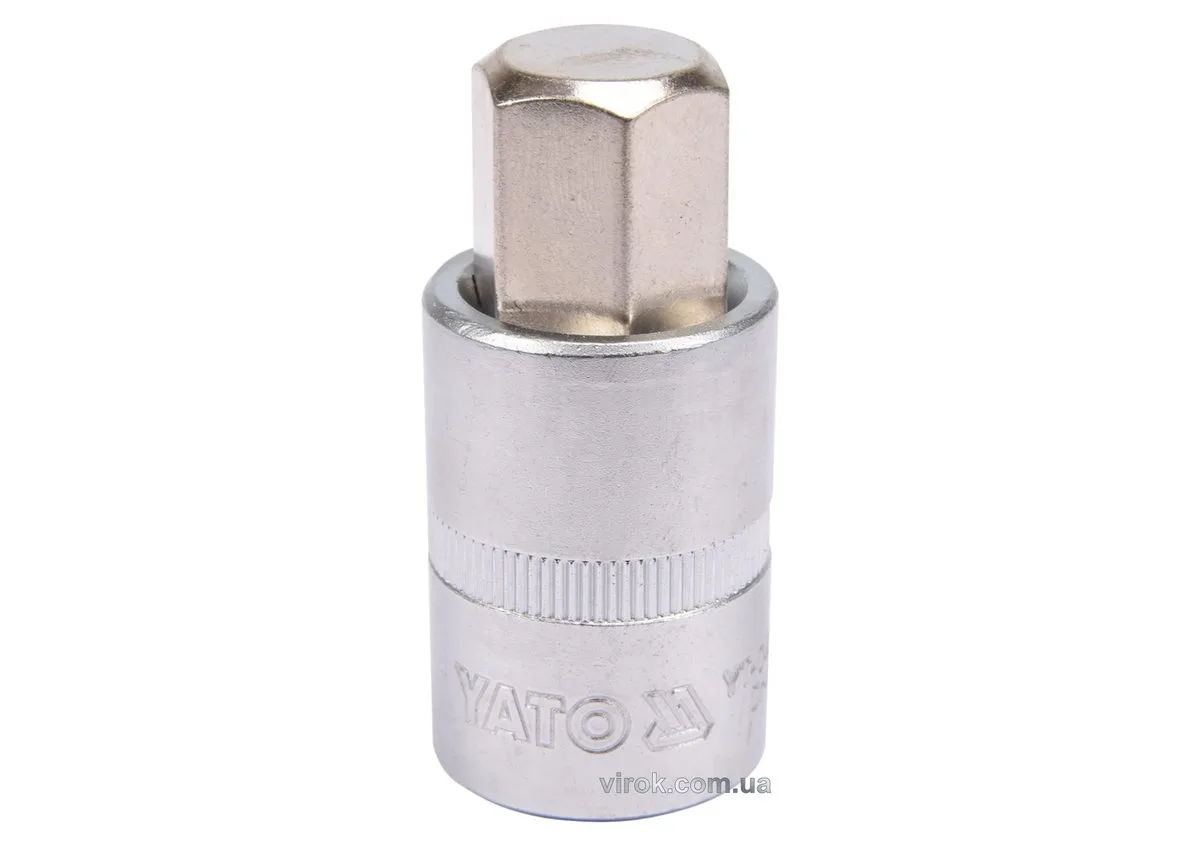 Головка торцева квадрат 1/2 HEX M17, L= 55 мм, YATO