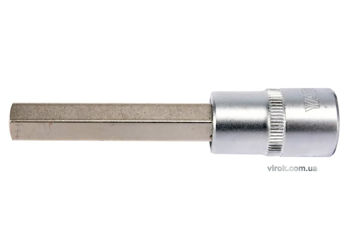 Головка торцева квадрат 1/2 HEX M12, L= 100 мм. подовжена, YATO