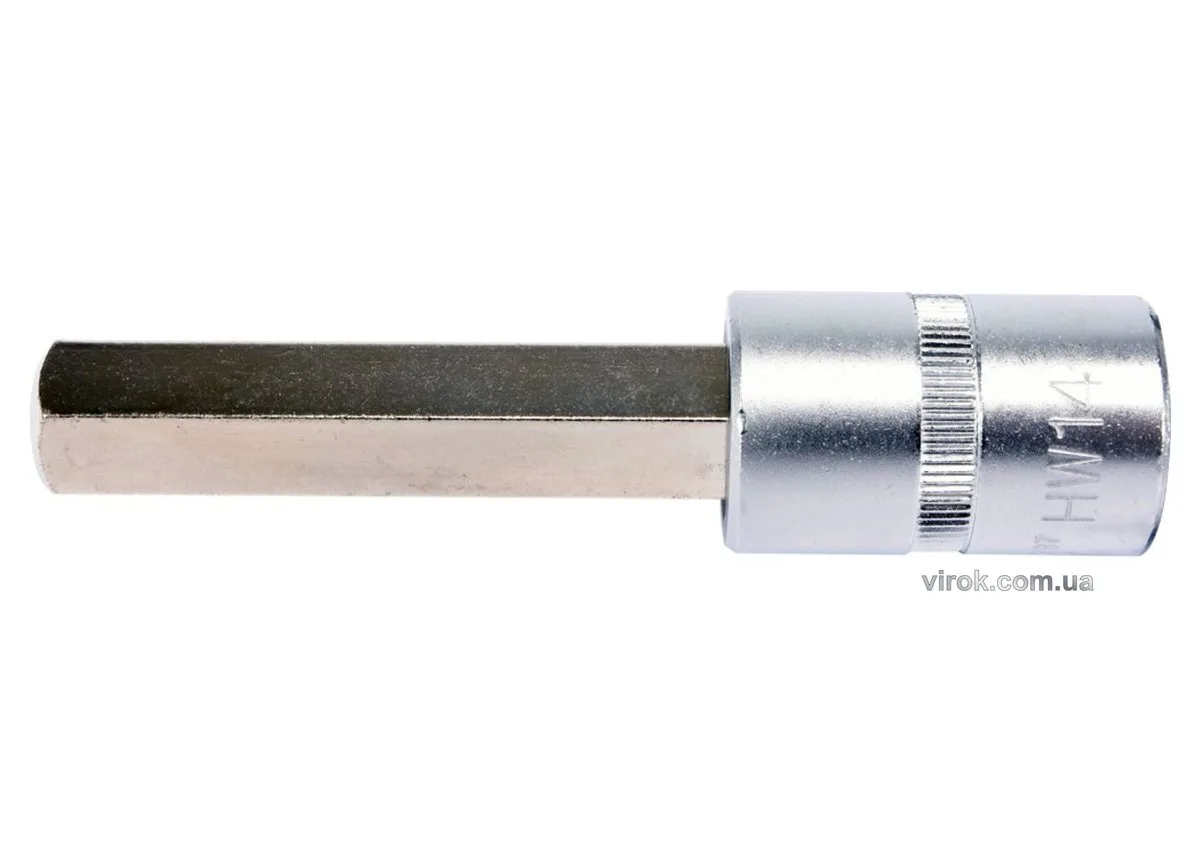 Головка торцева квадрат 1/2 HEX M14, L= 100 мм. подовжена, YATO