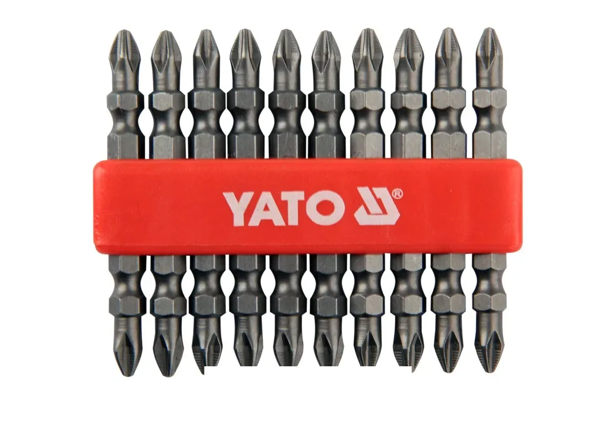 Насадка викруткова двостороння: Philips РН2 - PH2, L= 65 мм. 10 (Уп/Шт.), YATO