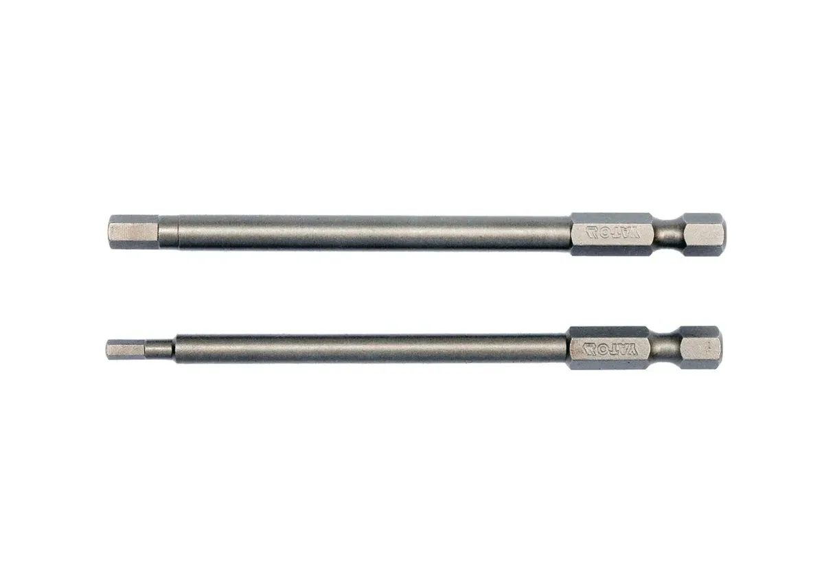Набір насадок викруткових: "HEX TAMPER" 3 мм,5 мм, квадрат 1/4", L= 100 мм. 2 шт., YATO