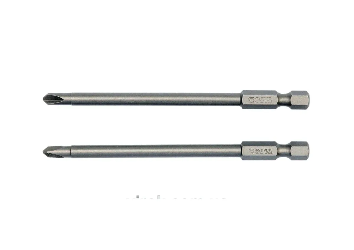 Набір насадок викруткових: "TRI-WING" #1-#3, квадрат 1/4", L= 100 мм. 2 шт., YATO