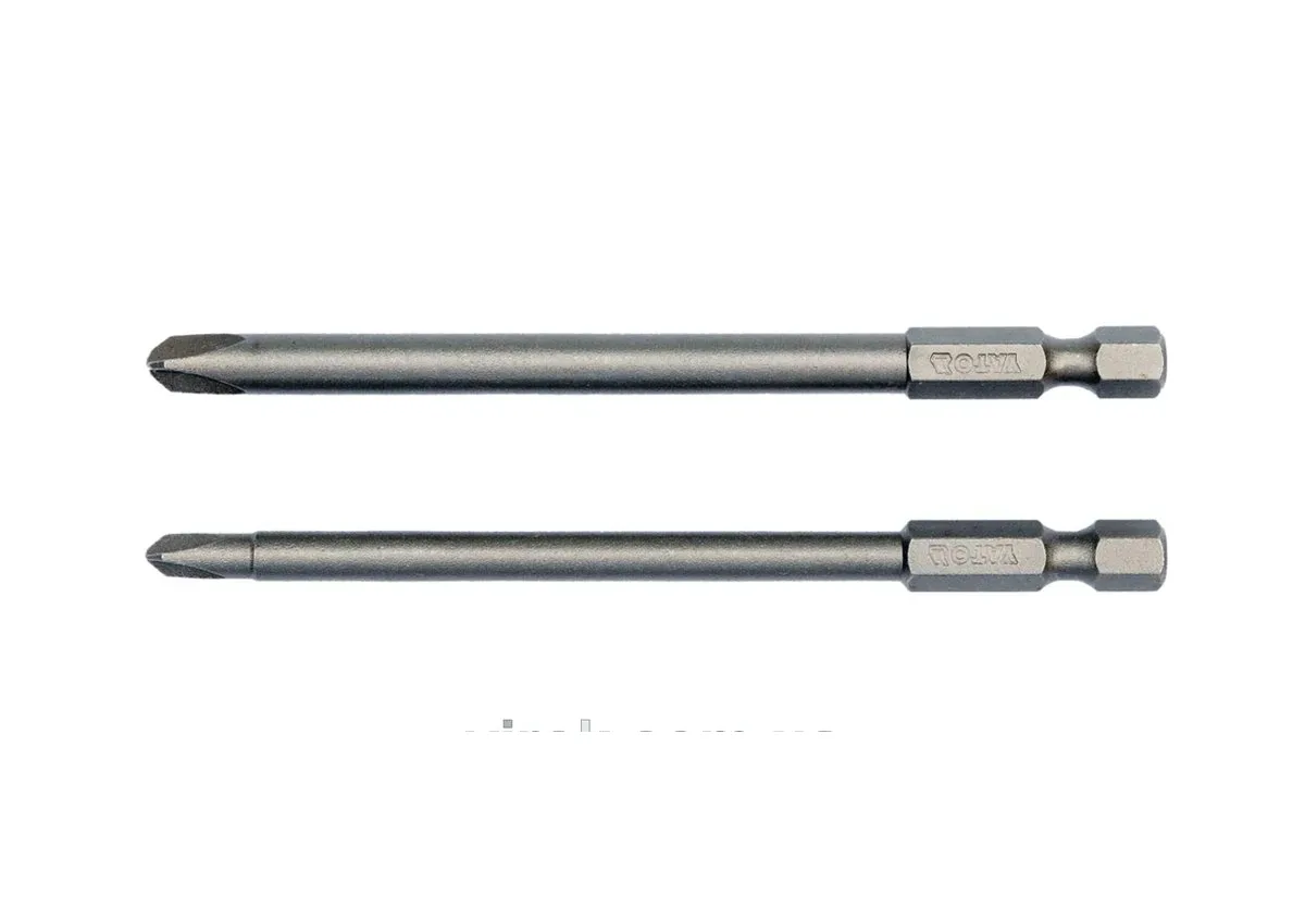Набір насадок викруткових: "TRI-WING" #2-#4, HEX 1/4", L= 100 мм. 2 шт., YATO