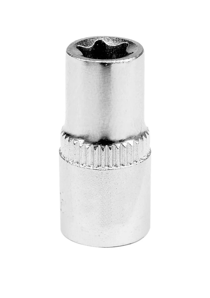 Головка торцева: TORX E6, квадрат 1/4", L= 25 мм. CrV, YATO