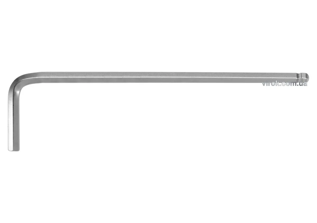 Ключ 6-гранний Г-подібний 2-сторонній Cr-V, М 3 мм, з кульовим наконечником, 20×100 мм, YATO