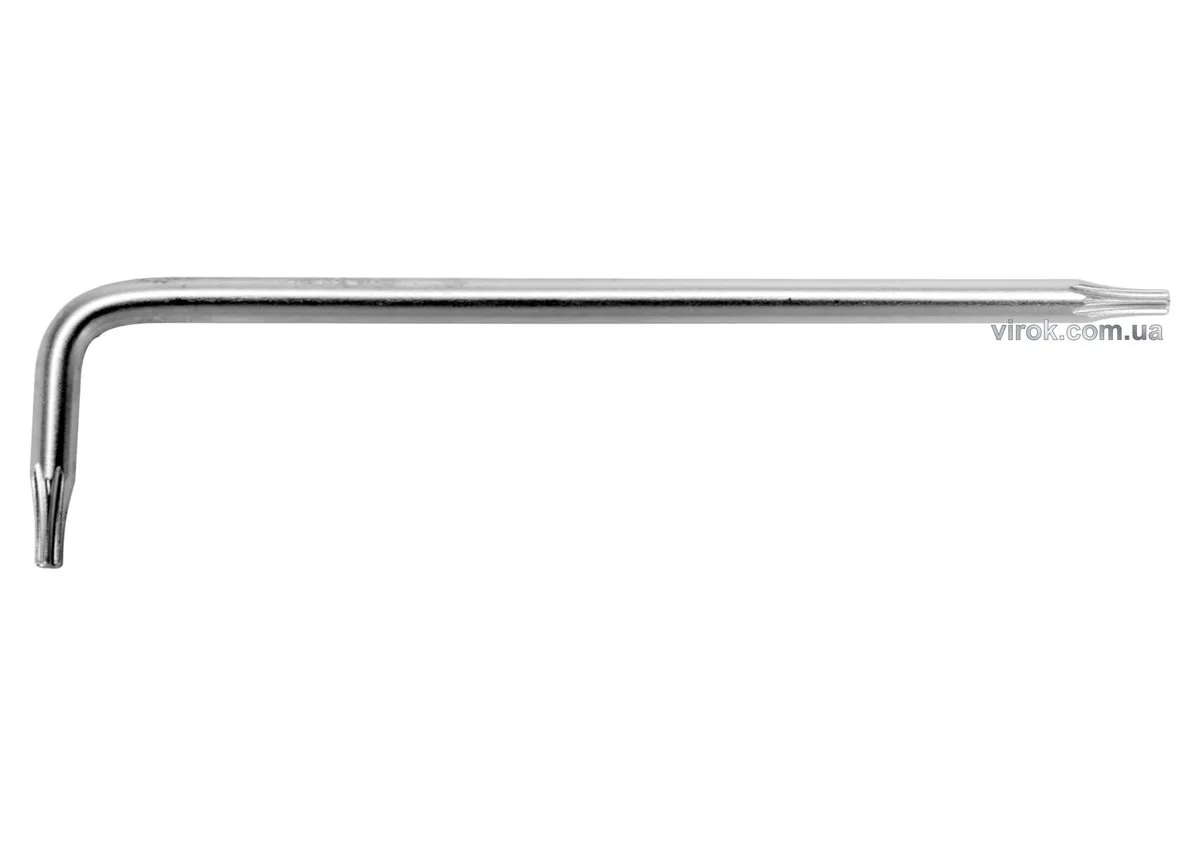 Ключ TORX Г-подібний 2-сторонній Cr-V, Т9, 16×80 мм, YATO