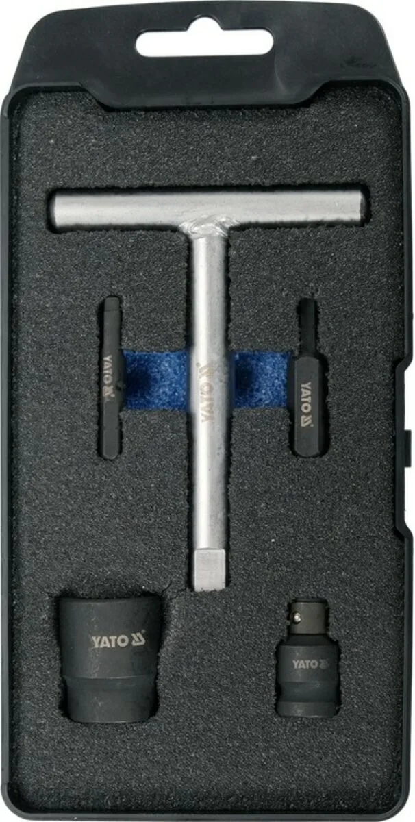 Ключі для пластикових оливозливних пробок: до квадрату- 3/8", 5 шт, YATO