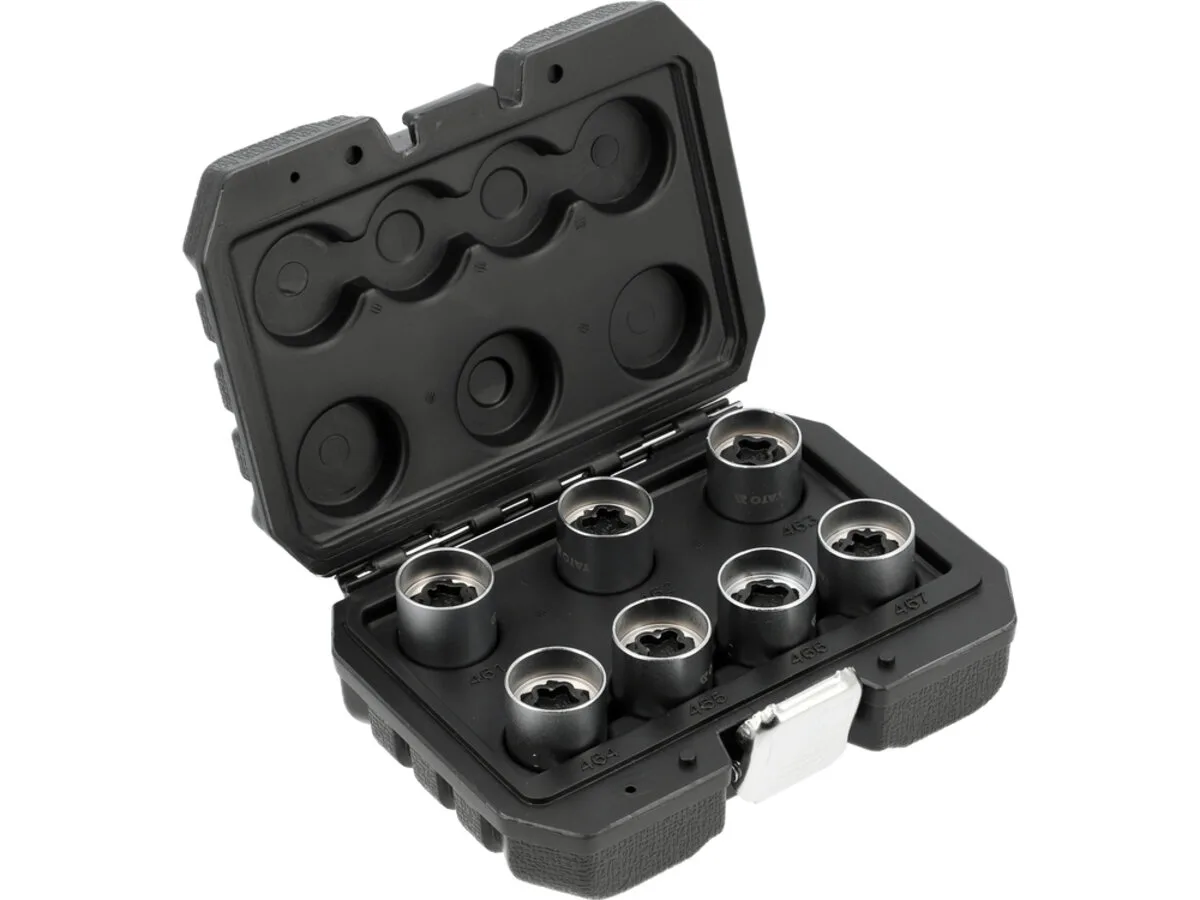 Набір головок для колісних гайок OPEL з квадратом-1/2", компл. 7 шт, YATO