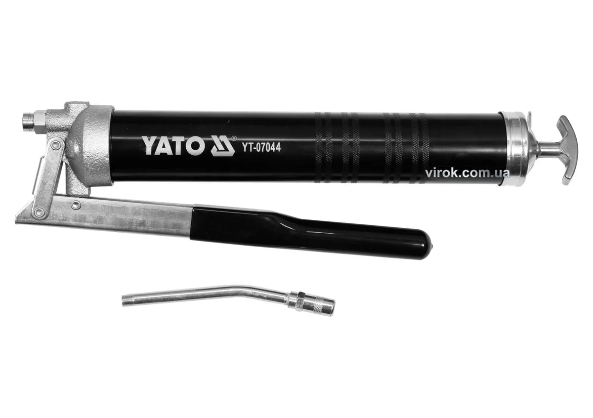 Шприц мастильний, 600 см³, 31- 70 MPa. з жорстким аплікатором, YATO