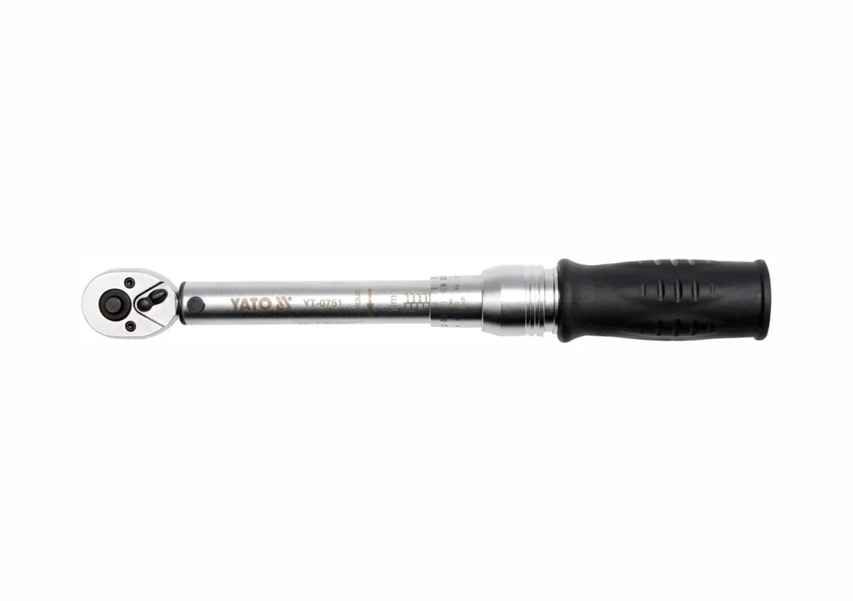 Ключ динамометричний: квадрат 1/4", F= 2- 10 Нм, L= 281 мм, YATO
