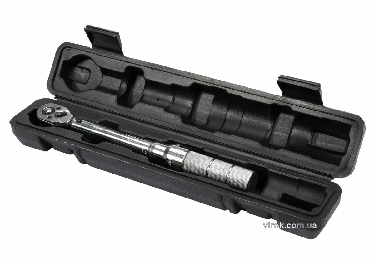 Ключ динамометричний: квадрат 1/4", F= 2.5- 20 Нм, L= 240-250 мм в футлярі, YATO