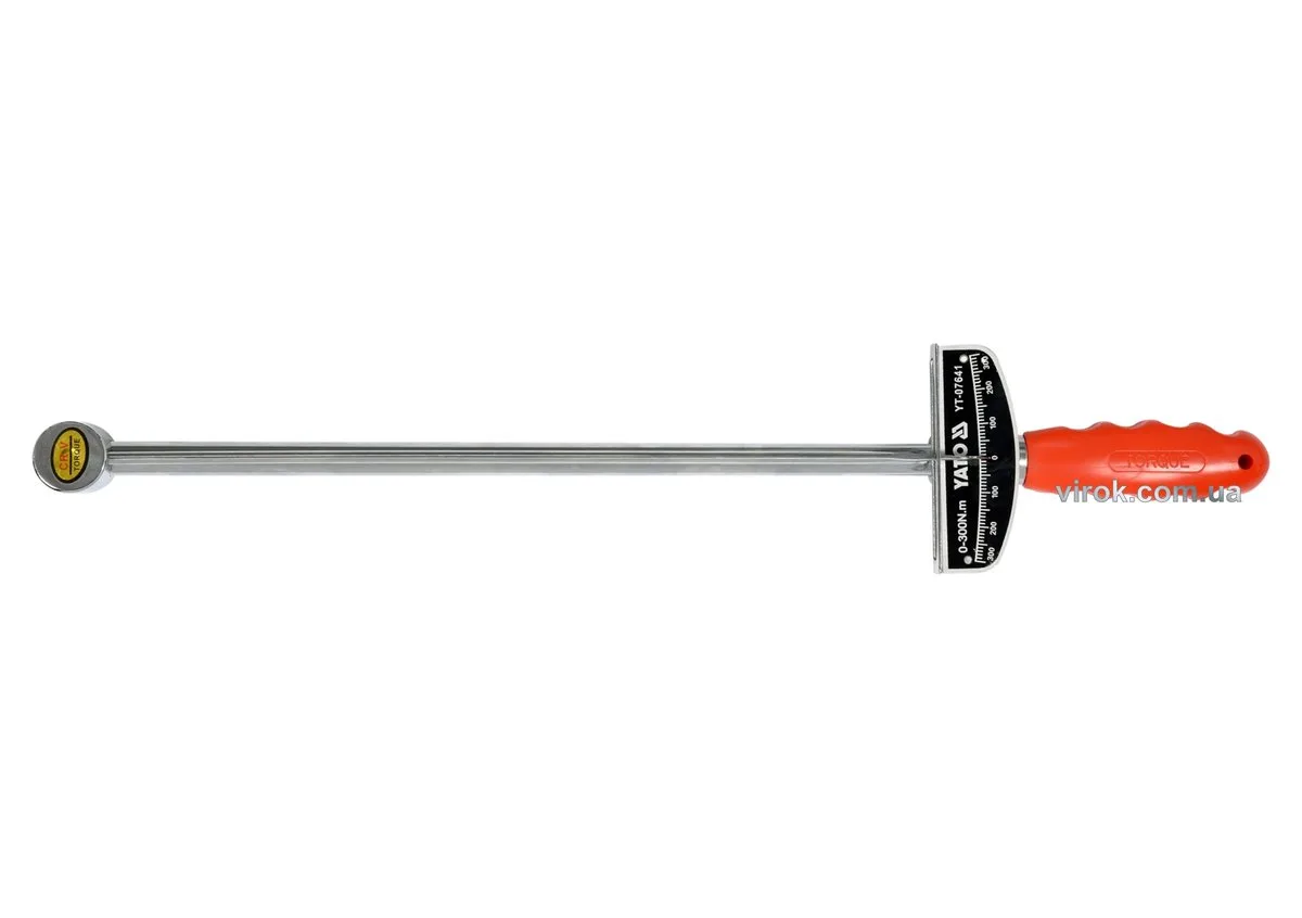 Ключ динамометричний стрілковий: квадрат 1/2", F= 0-300 Нм, YATO