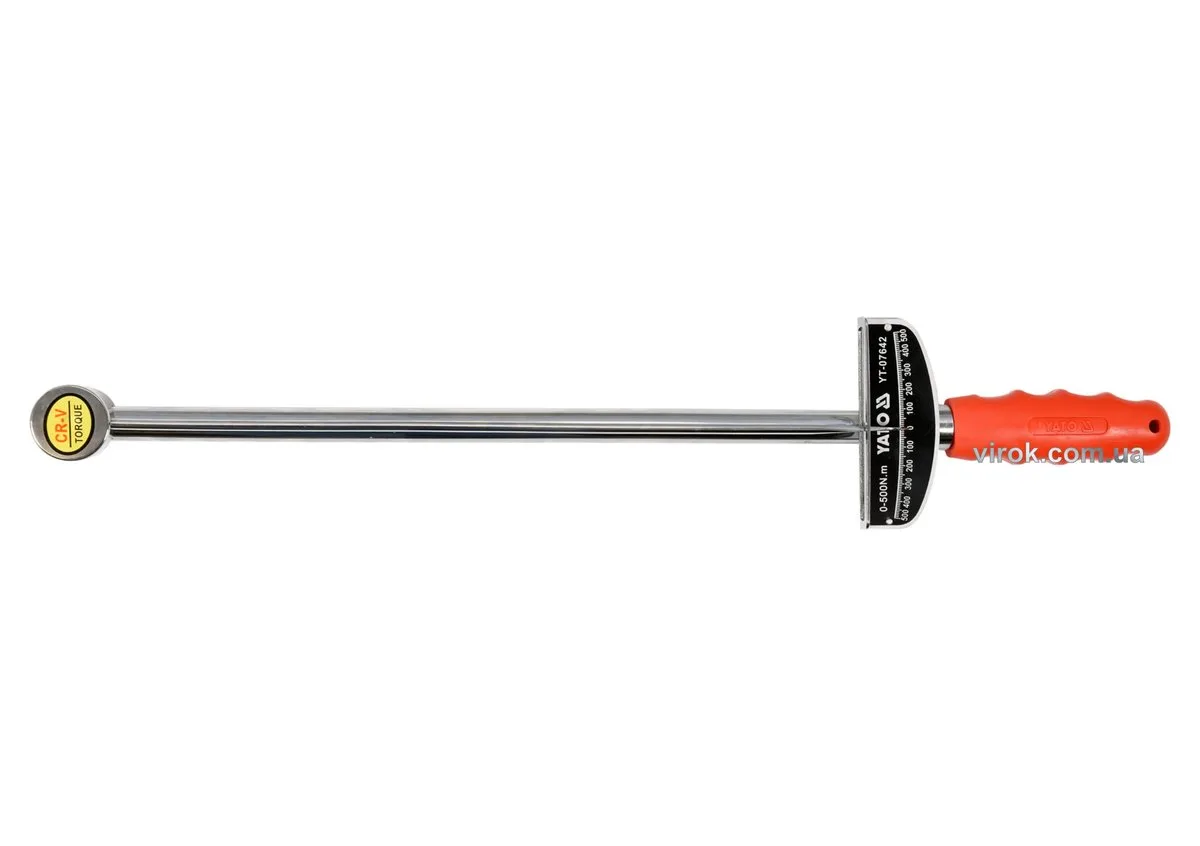 Ключ динамометричний стрілковий: квадрат 3/4", F= 0-500 Нм, YATO