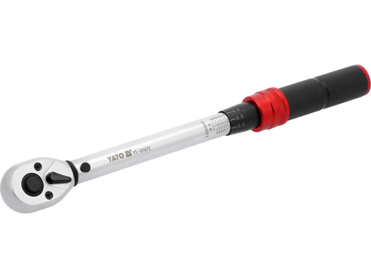 Ключ динамометричний: квадрат 3/8", F= 10- 60 Нм, L= 285-295 мм, YATO