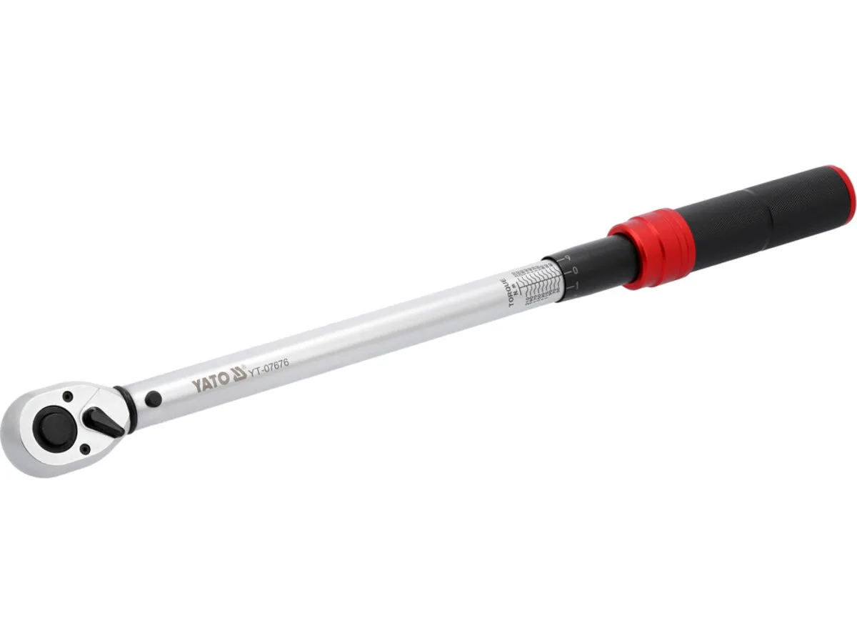Ключ динамометричний: квадрат 1/2", F= 40- 220 Нм, L= 485- 505 мм, YATO