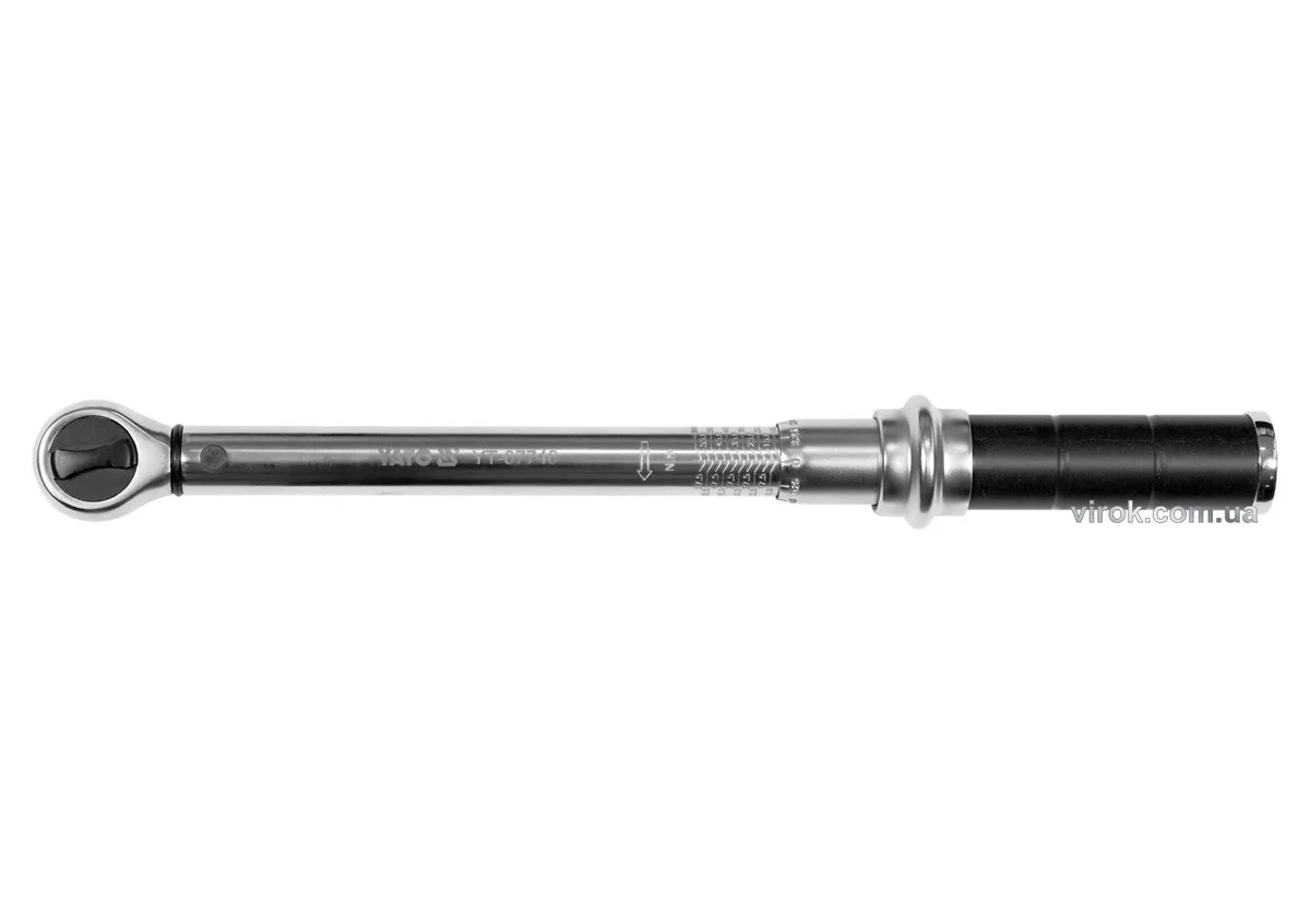 Ключ динамометричний: квадрат 1/2", F= 10- 60 Нм, L= 260-385 мм, YATO