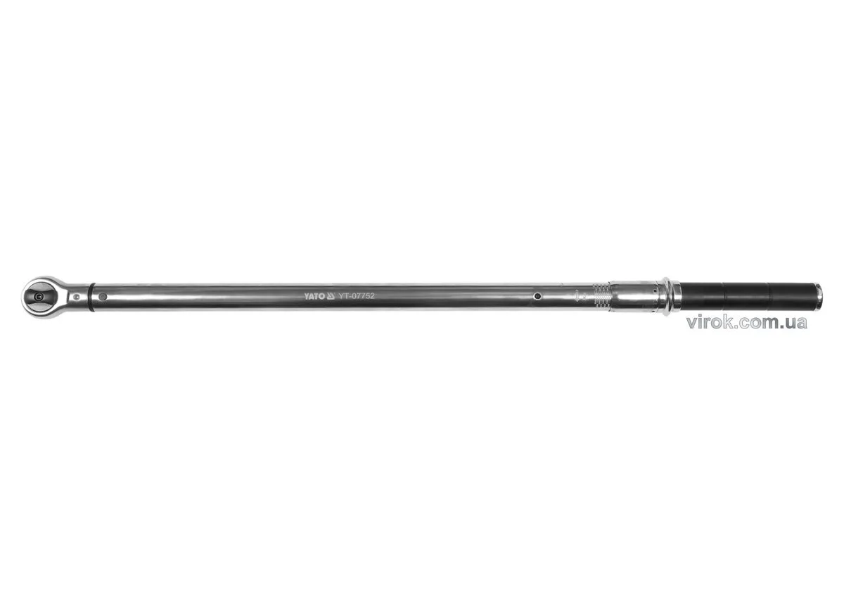 Ключ динамометричний: квадрат 3/4", F= 160- 800 Нм, L= 1030-1050 мм, YATO