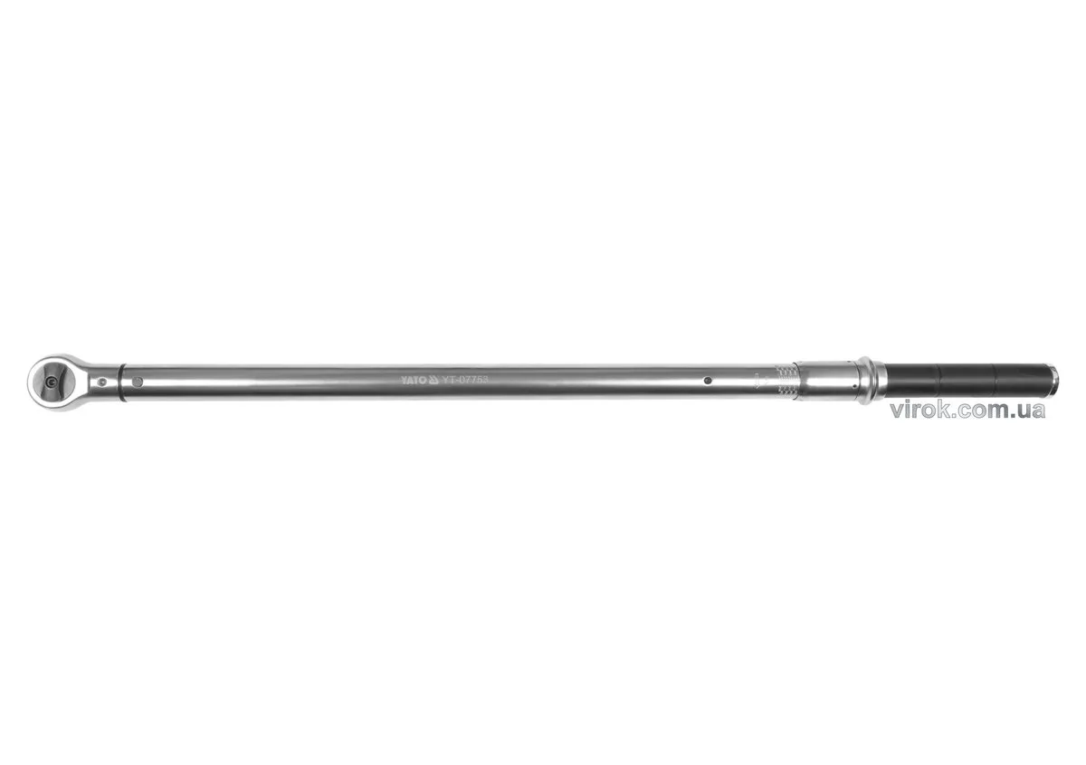 Ключ динамометричний: квадрат 3/4", F= 200- 1000 Нм, L= 1030-1050 мм, YATO
