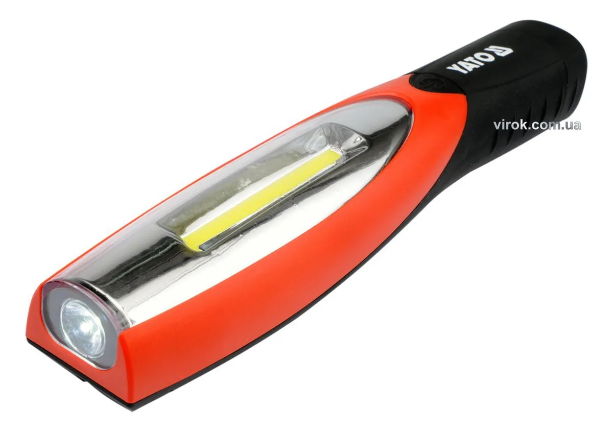 Світильник майстерний акумулятор Li-Ion- 3.7 V, з 2 LED по 180 lm, зарядний пристрій, YATO
