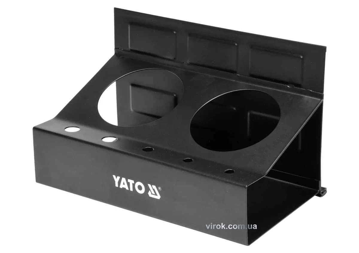 Полиця магнітна з 2 велими і 5 малими отворами, 215×120×130 мм, YATO
