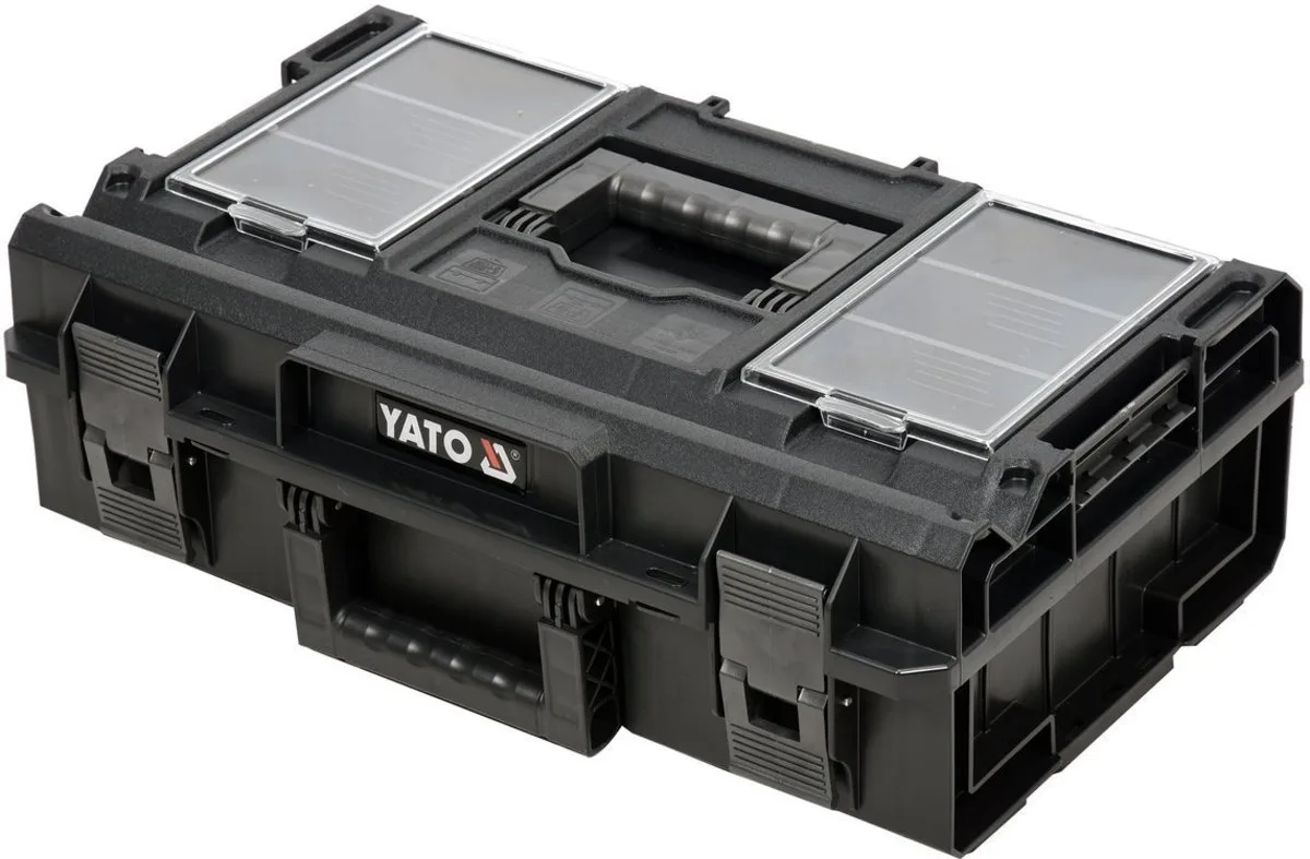 Ящик для інструментів модульний до YT-09166, 585×385×190 мм, з пластика, YATO
