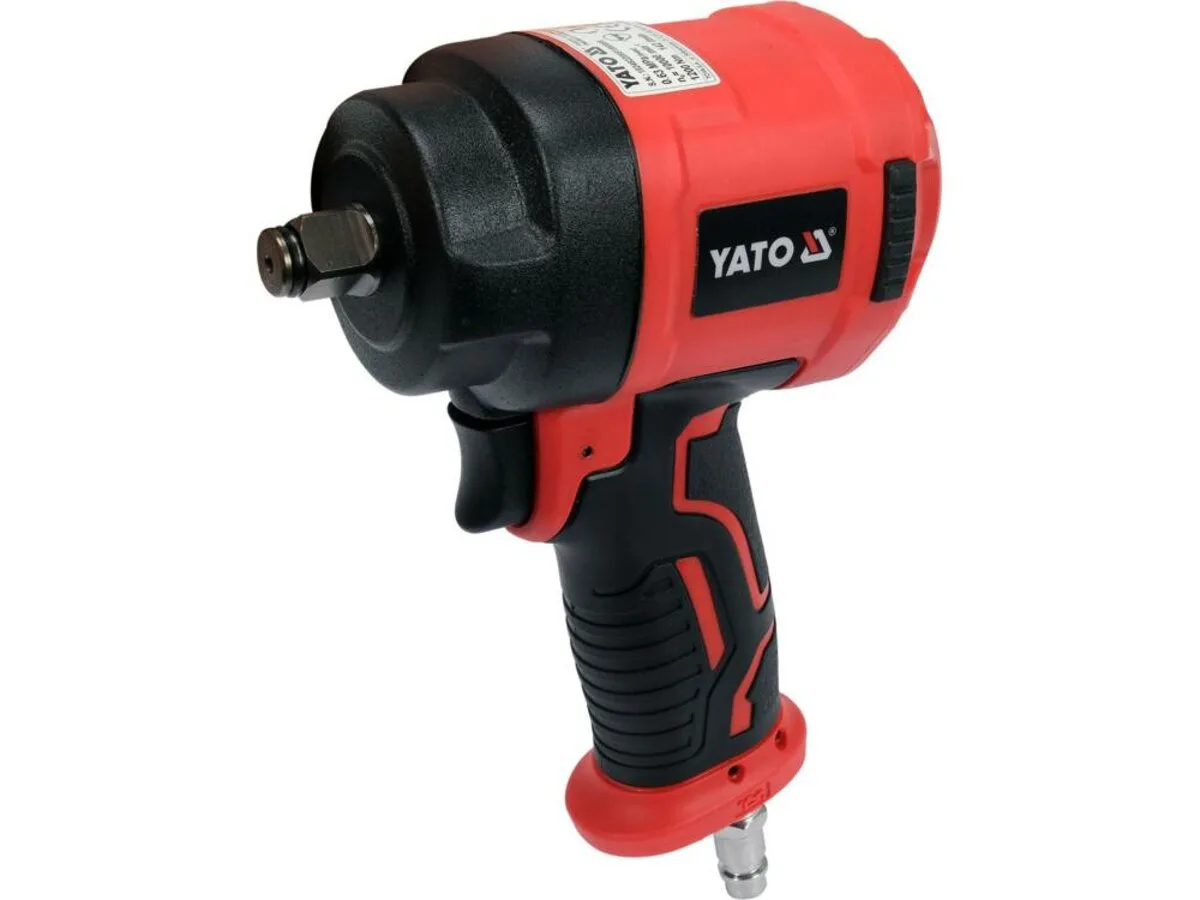 Гайковерт ударний пневматичний MINI YATO: квадрат 1/2", F=1200Nm, роб. тиск-6,3 Bar при 142 л/хв