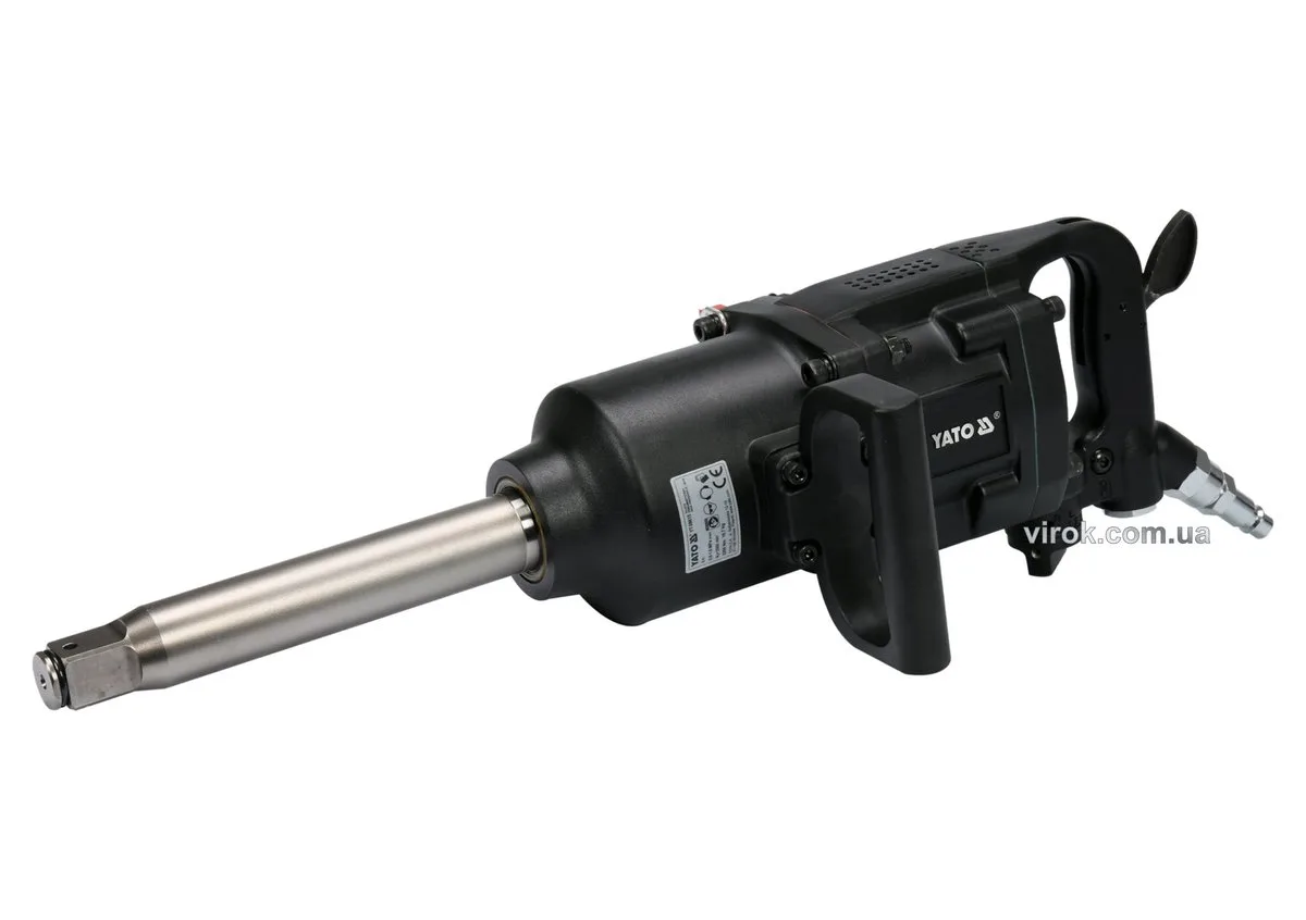 Гайковерт ударний пневматичний: квадрат 1", F= 3200 Nm, роб. тиск- 6-10 Bar при 355 л/хв, YATO