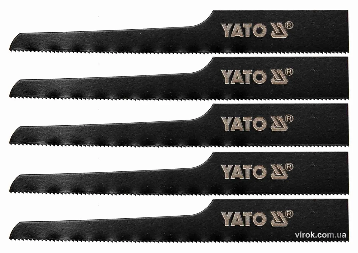 Полотна до пневматичної шаблевої пили YT-09955: 24 зуби/1", 5 шт, YATO
