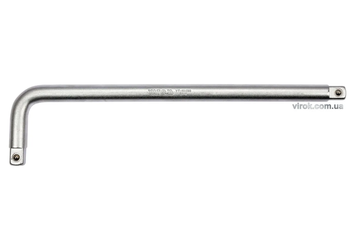 Вороток L-подібний з квадратом 1/2", 300×70 мм, YATO