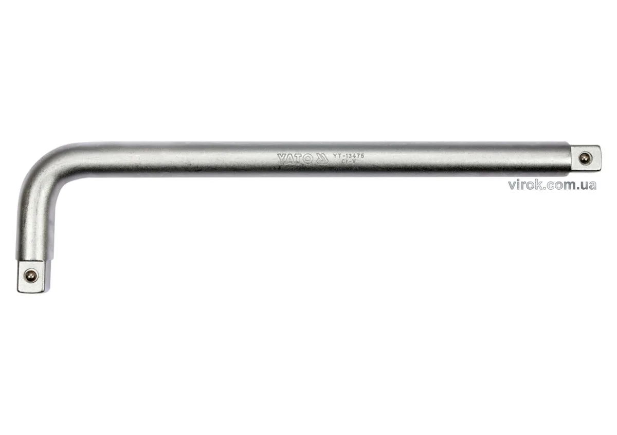Вороток L - подібний: CrV, квадрат 3/4", L= 400×100 мм, YATO