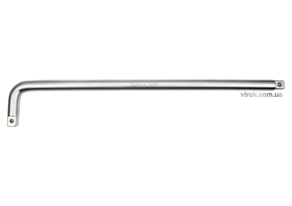 Вороток L - подібний: CrV, квадрат 3/4", L= 600×100 мм, YATO