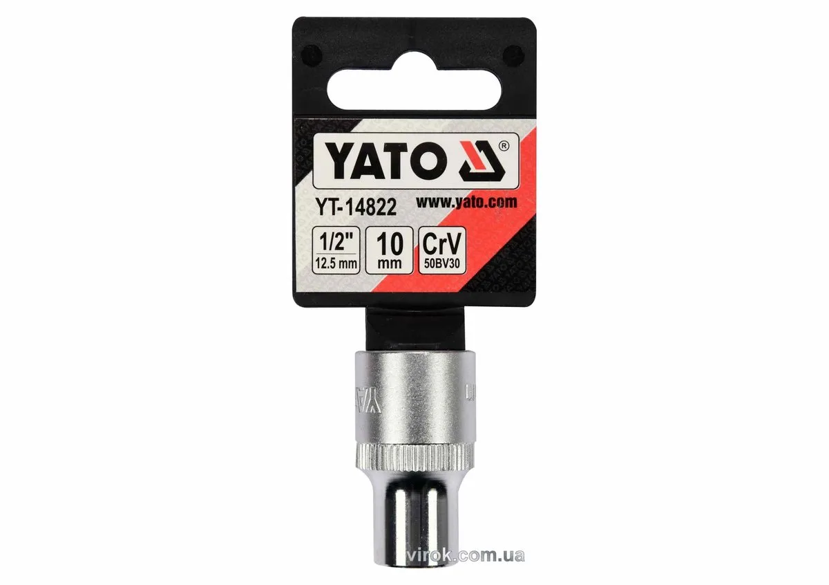 Головка торцева YATO: квадрат 1/2", SPLINE M, CrV [Блістер]