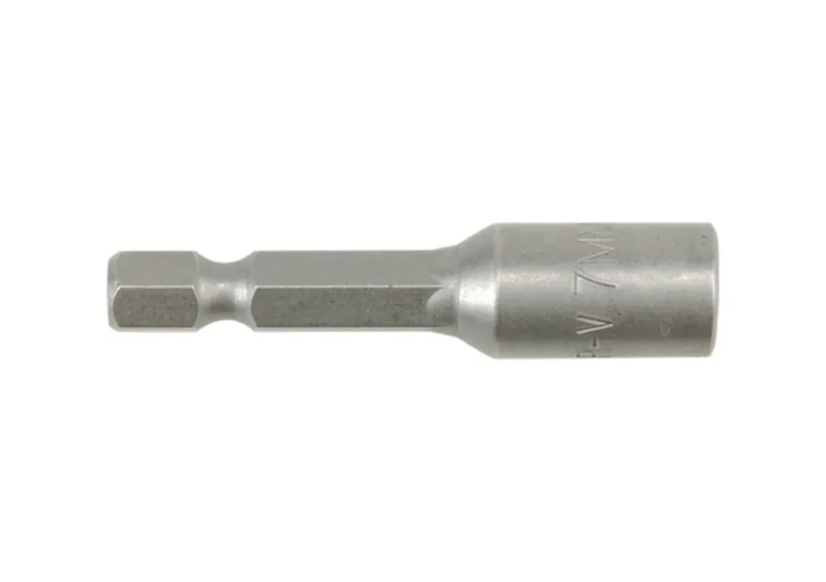 Насадка торцева магнітна 6-гранна: HEX М7×48 мм. HEX Ø= 1/4", YATO