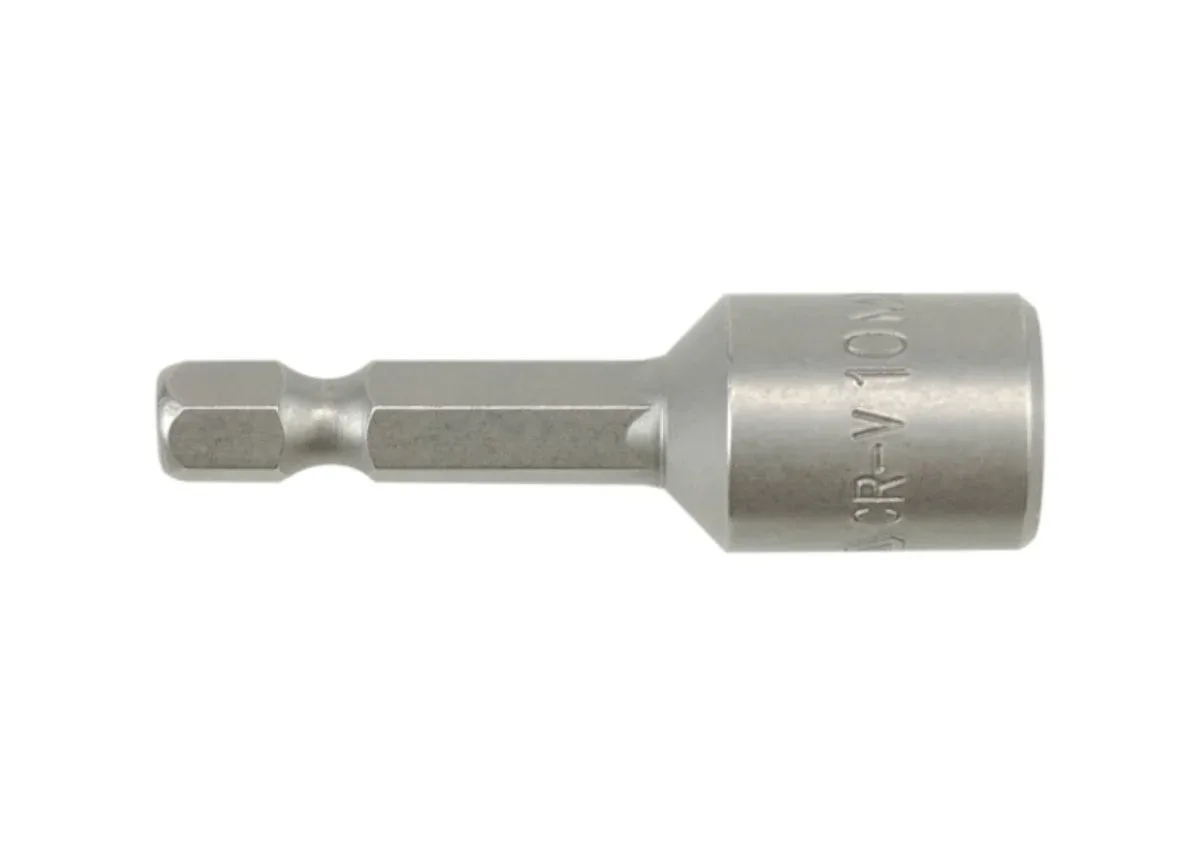 Насадка торцева магнітна 6-гранна: HEX M10×48 мм, HEX Ø= 1/4", YATO