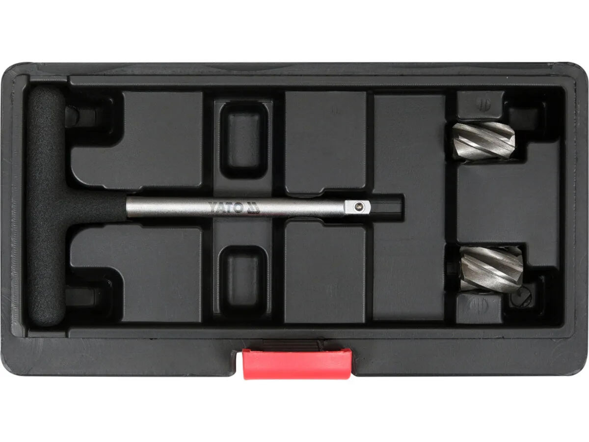 Фрези для гнізд датчиків ABS, з тримачем- 1/4", Ø= 15×23 і 18×23 мм, кпл. 3 елем., YATO