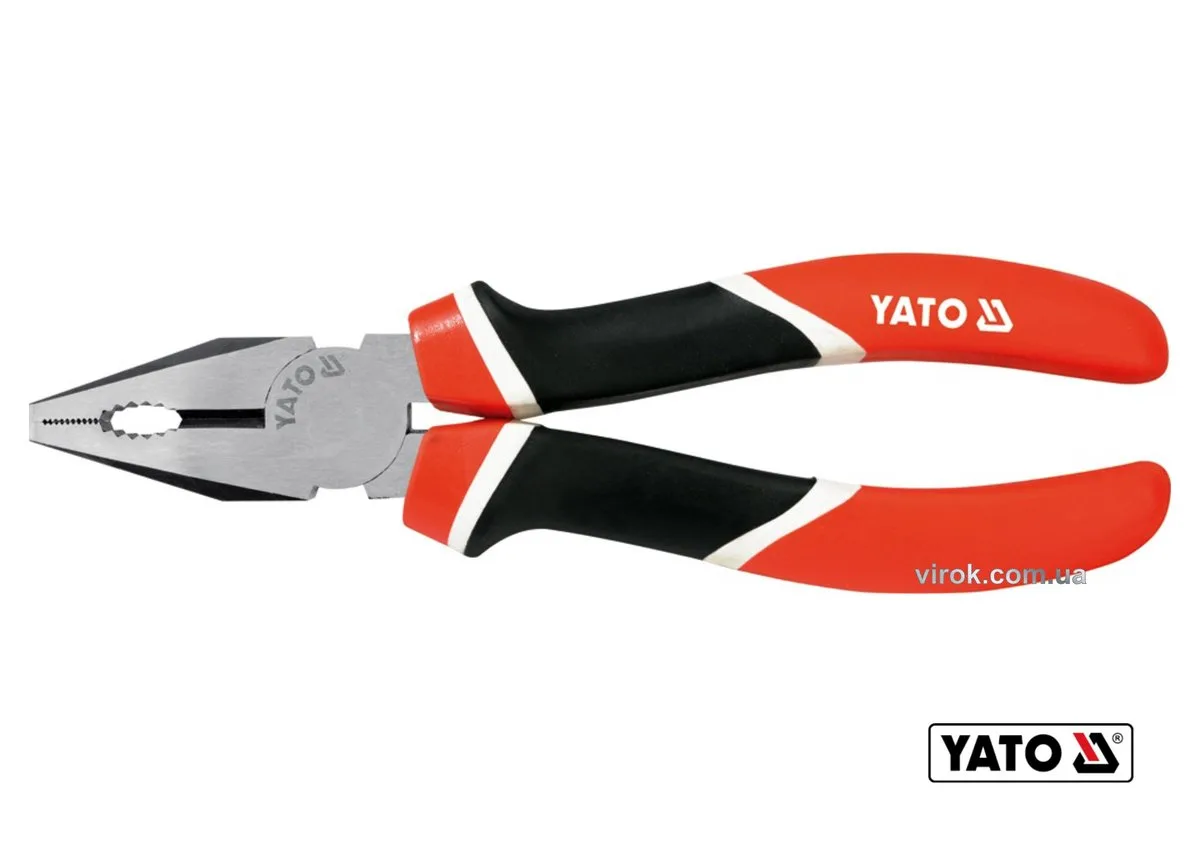 Плоскогубці комбіновані: L= 180 мм. CrV, YATO