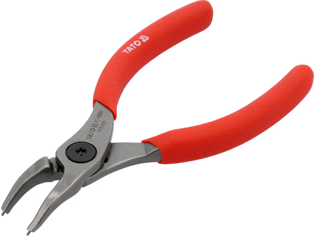 Щипці SEGERA для стопорних кілець гнуті під 45° стискні, l= 140 мм, розвід- 8-13 мм, YATO