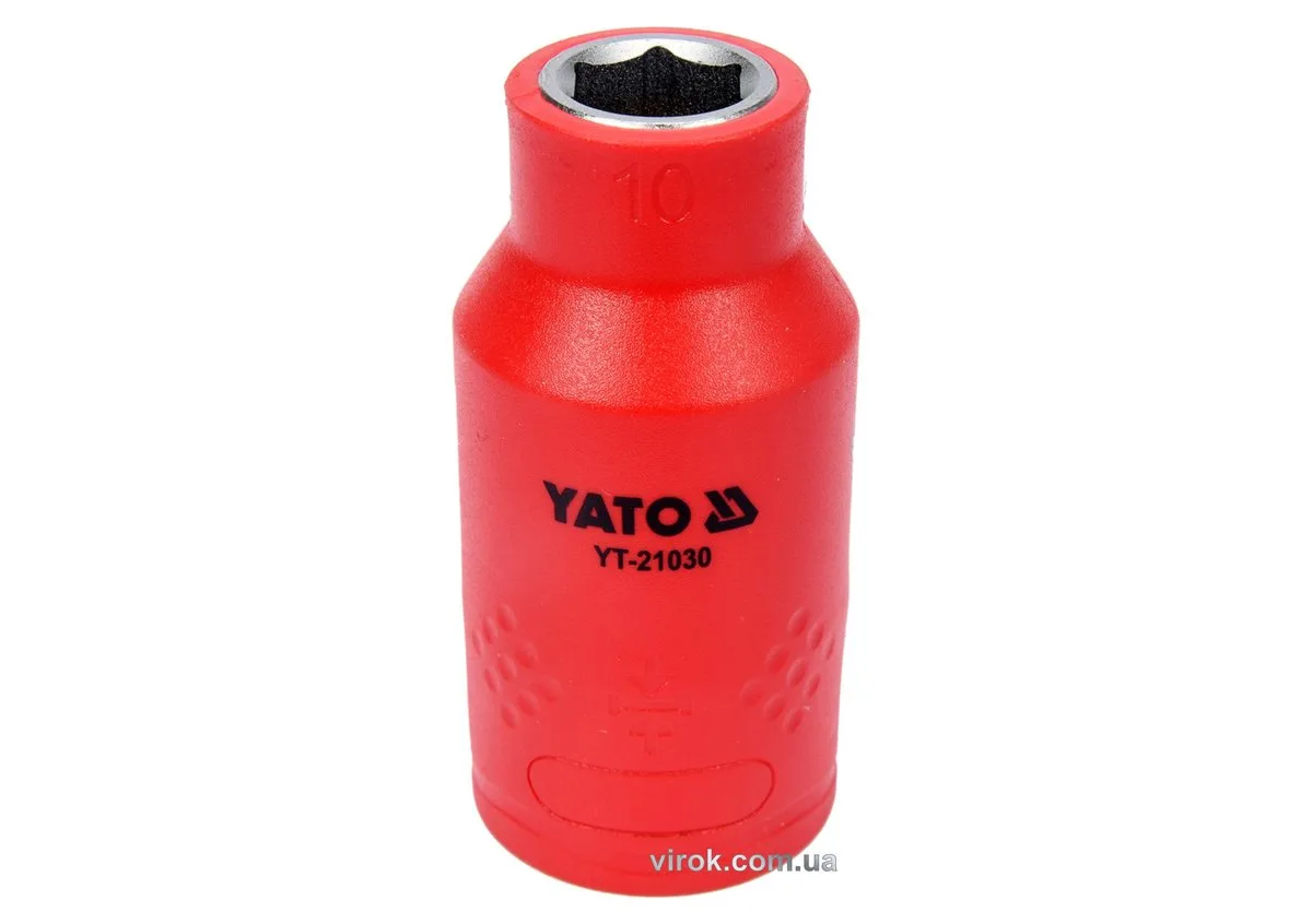 Головка торц. діелектр. 6-гранна YATO: квадрат 1/2", L= 55, VDE корпус до 1000V