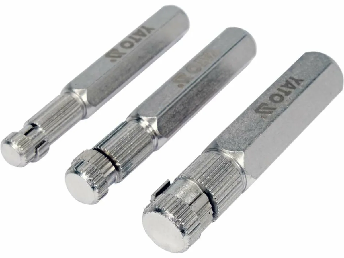 Знаряддя для викручування ніпелів 3/8", 1/2", 3/4", 3 елем., YATO